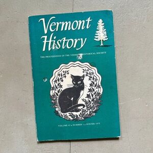 Winter 1975 Vermont History Suffrage Cat Saxtons River VT Benning Wentworth